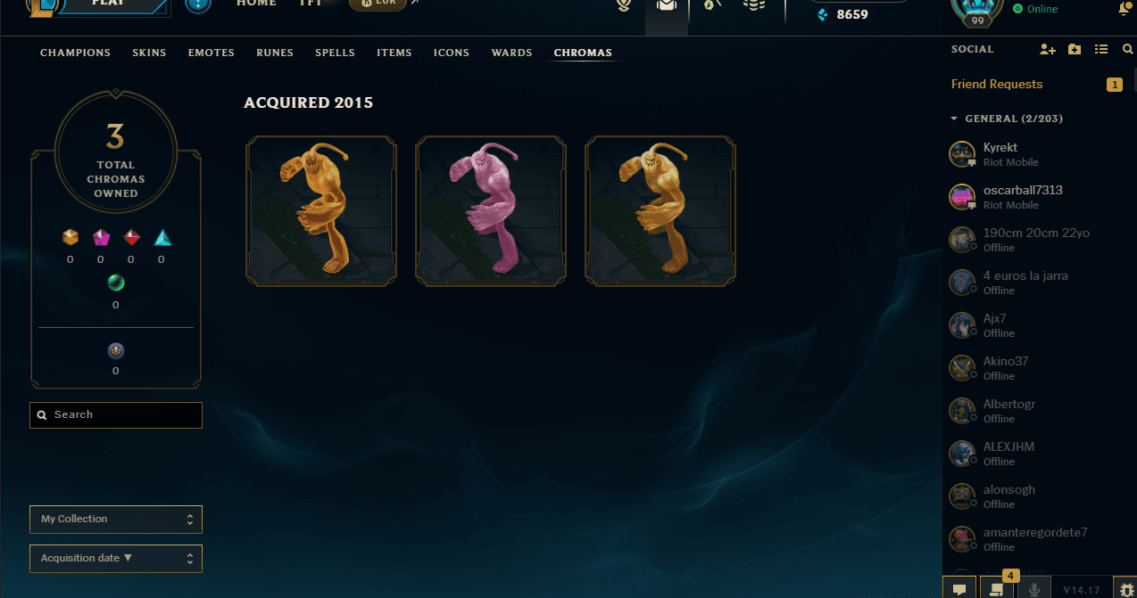 🔥  LOL Account 🔥  | Level 99 🛡️ | 🌍Region EUW 🌍 |  🎨 80 Skins  |🦸‍♂️  143Characters  | 💎8.5K  Blue Essence | ⚡ 3 Chromas |🚀Instant Delivery 🚀LOLM137
