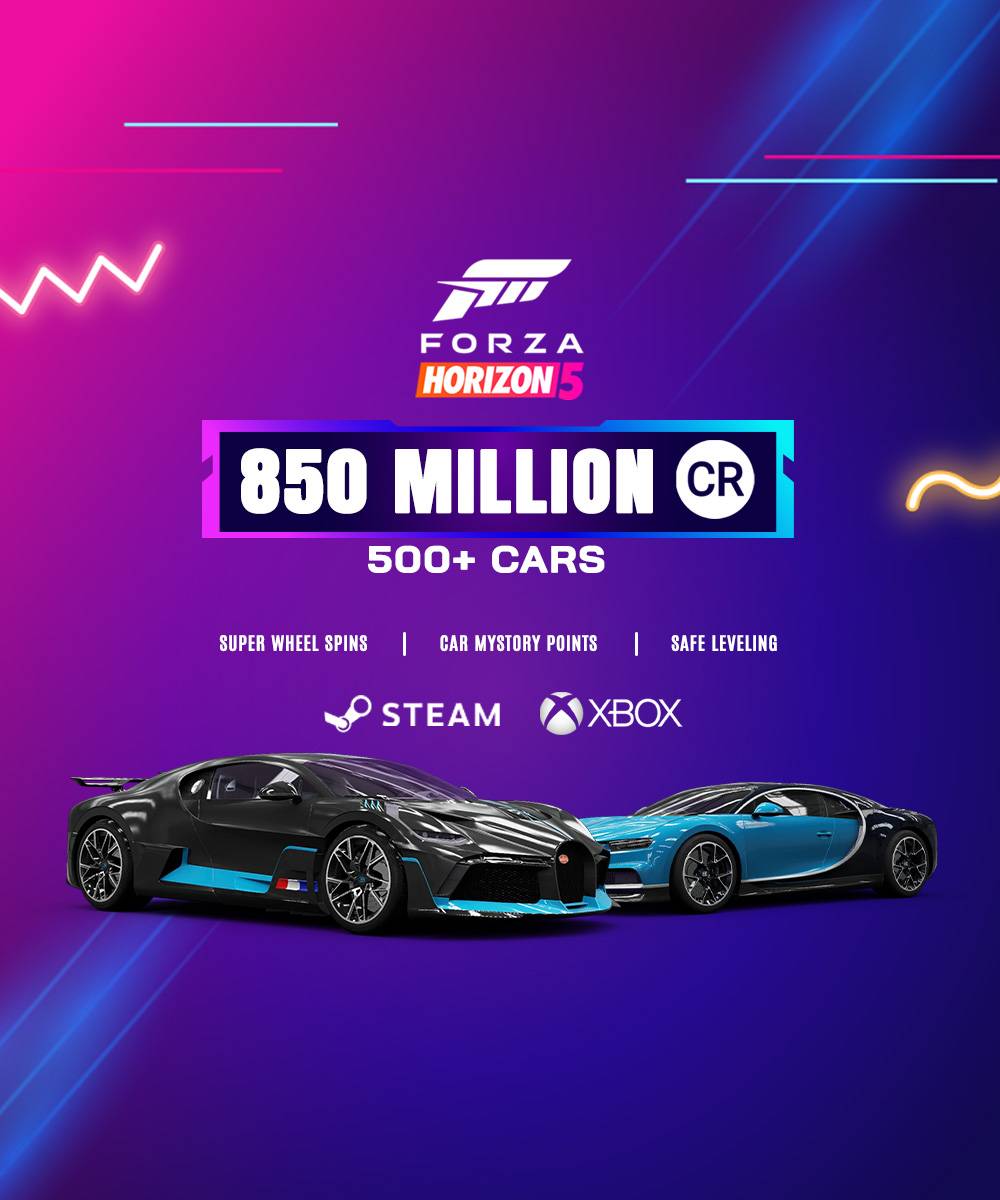 🚗【PC/XBOX】850 Million Credits 💰 Forza Horizon Account with Super Wheelspins 🎡 Car Mastery Points 🏆 Safe Leveling 🛡️ 500+ Cars 🚘 | Quick Dispatch 🚀