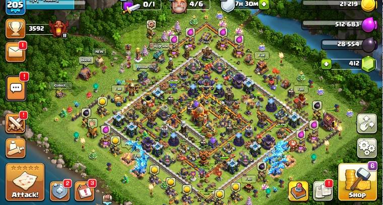 🔥Premium Account for Sale! | TH 16  |Level  205 |BK 55 ⚔️| AQ  65🌸|GW 45 🏰|RC  12| MP 40⚜️| 3500+ Trophies🏅| 400+ Gems 💎|⚡ Instant Delivery!⚡GOC150