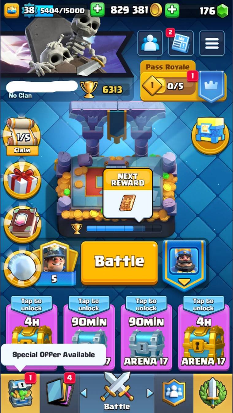 🏯  KT 13 |🔷 Level 38 |🃏  112/116 Card | 6300+TROPHIES | 176+ Gems |🚀Instant Delivery🚀GCR21