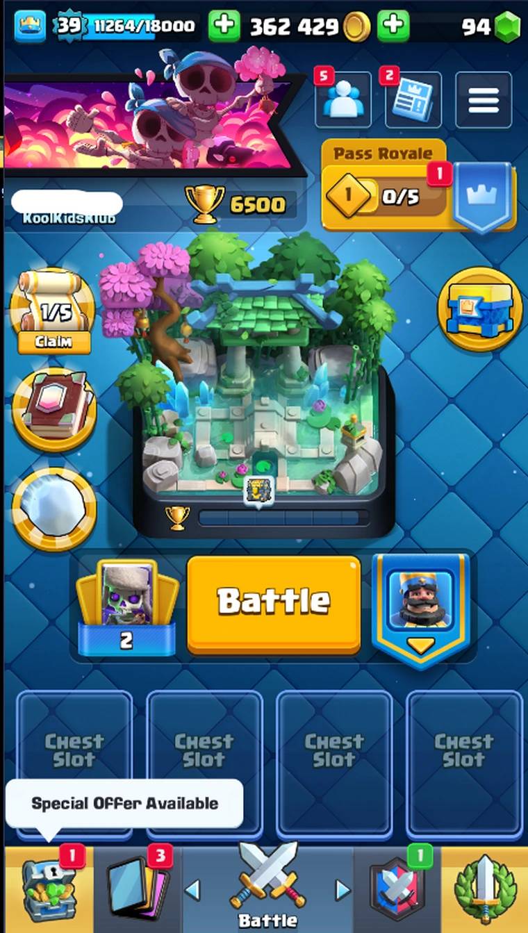 🏯  KT 13 |🔷 Level 39 |🃏  112/116 Card | 6500+TROPHIES | 90+ Gems |🚀Instant Delivery🚀GCR16