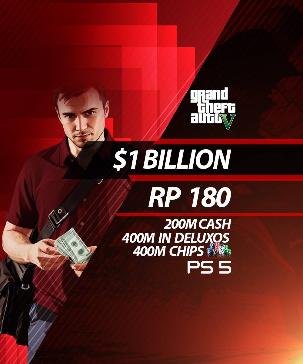 🏆【PS5】1B in (200M Cash + Casino Chips + Deluxo) 🚘 | 🌌 Level 180 | 💼 Handmade Full Access | 🛫 Fast Shipping